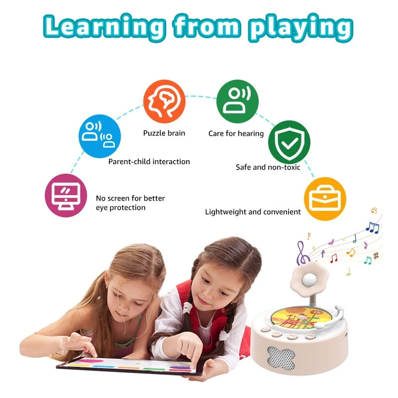 Kids Story Phonograph With Flashcards best